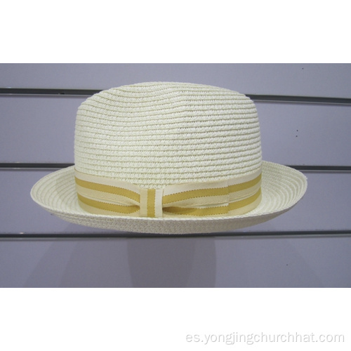 Sombreros para el sol Fedora con trenza de papel fino